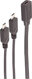 Shiverpeaks Bs13-20021 0,3 M Usb C 2 X Micro-Usb B Usb 2.0 480 Mbit/S Sort