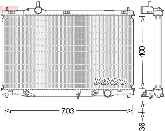 Radiator DENSO DRM50095