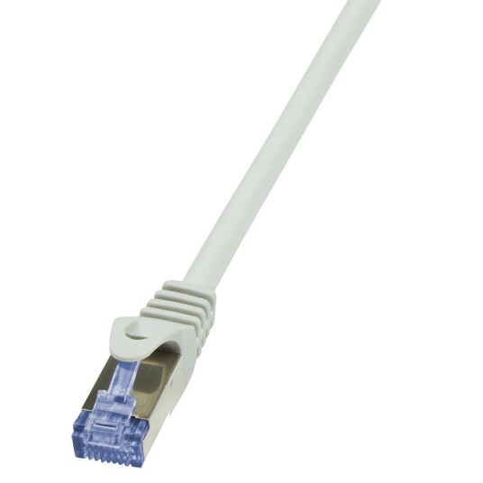 LogiLink CAT6A S/FTP Nettverkskabel 0,25 m Grå