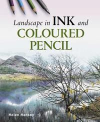 Landscape In Ink And Coloured Pencil Av Helen Hanson