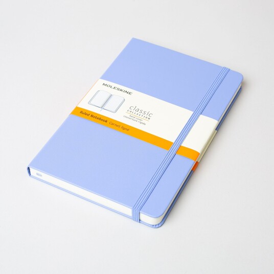Moleskine Classic, A5 (Hardcover), Hydrangea Blue / Ruled