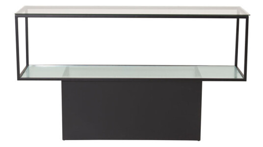Maglehem hylle med hylle 35x130 cm glass, svart. Maglehem hylle med hylle 35x130 cm glass, svart.