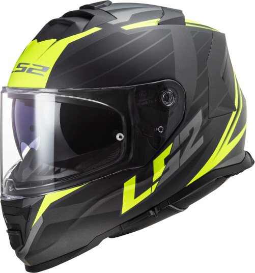 LS2 FF800 Storm Nerve Hjelm 3XL Svart Gul