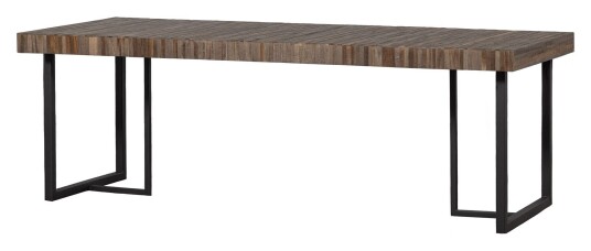Woood Maxime Spisebord, Resirkulert tre, Natur, 200x90cm Unoliving 1723927-02-200 1723920-01-0