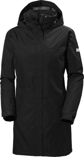 Helly Hansen Dame Aden Lang Isolert Regnfrakk Svart L SvartL