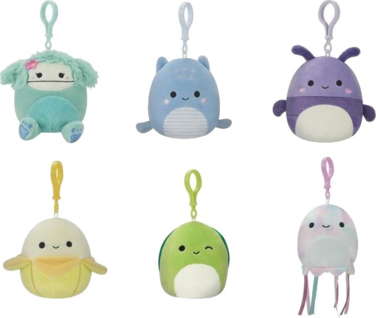 Bamse Squishmallows clip 9cm ses 14 ass