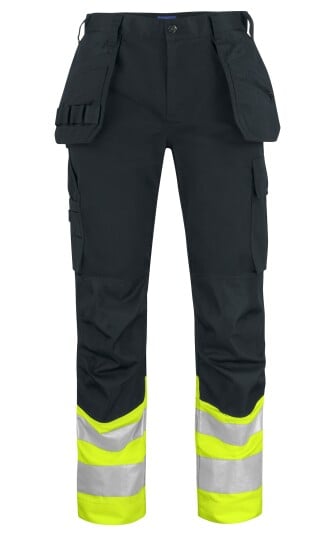 ProJob 6534 Arbeidsbukse En Iso 20471 Kl 1 Yellow/Black C46/146