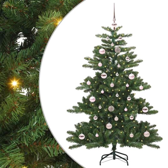  Kunstig sammensatt juletre med 150 LED med stativ 150 cm PVC