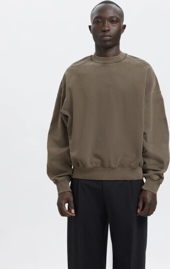 Annarr Anrhackett Crew Neck Sweat Khaki green S