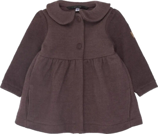 Mikk line Combed Wool Cardigan Frill Brown 86 Mikk line Combed Wool Cardigan Frill Brown 86