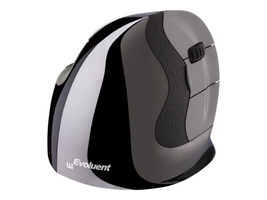 Evoluent VerticalMouse D Medium Ergonomisk Trådløs Mus - Sort/Sølv Evoluent VerticalMouse D Medium Ergonomisk Trådløs Mus - Sort/Sølv