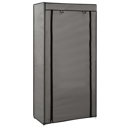 vidaXL Skoskap med trekk gr? 58x28x106 cm stoff vidaXL Skoskap med trekk gr? 58x28x106 cm stoff