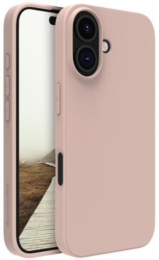 Dbramante1928 Greenland Mobildeksel til iPhone 16 Plus - Rosa Sand, Resirkulert Plastikk