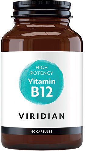 Viridian Nutrition B12 vitamin med høy styrke 60 Kapslar Viridian Nutrition B12 vitamin med høy styrke 60 Kapslar