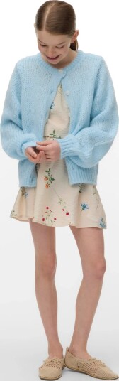 Vero Moda Girl Vmwilo Ls O Neck Cardigan Exp Girl Blue 158/164