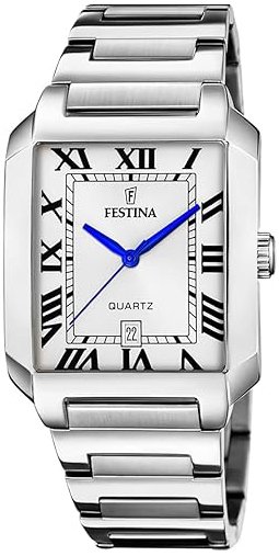 Festina Herreklokke F20677 1 Classic Sølvfarget/Stål Festina Herreklokke F20677 1 Classic Sølvfarget/Stål