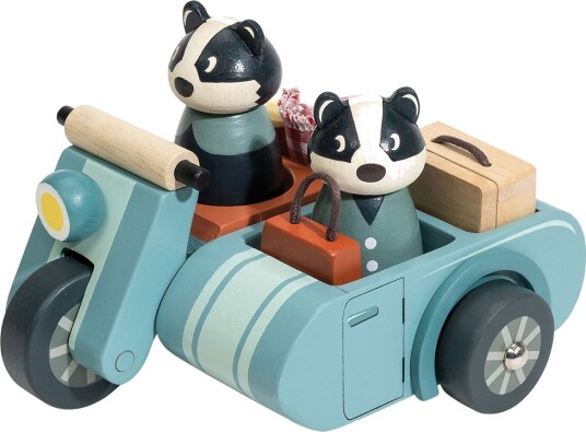Tender Leaf Badger Picnic Motorbike Ride Blue Tender Leaf Badger Picnic Motorbike Ride Blue