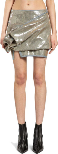 Rick Owens Dame Skjørt Blå M,