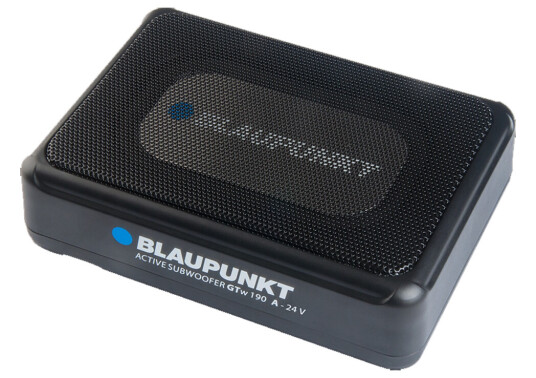 Blaupunkt GTw 190 A 24 volt aktivsub 5x8" i kasse, 80W RMS, 24 volt. Blaupunkt GTw 190 A 24 volt aktivsub 5x8" i kasse, 80W RMS, 24 volt.