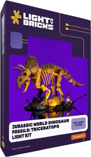 Light My Bricks Jurassic World Triceratops Fossile Lyssett 77985 2.0-77985