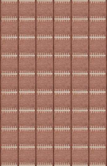 Layered Lilly Wool rug 180x270 cm Rust