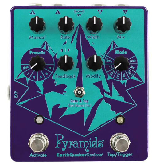 Earthquaker Devices Pyramids Stereo Flanging Device Earthquaker Devices Pyramids Stereo Flanging Device