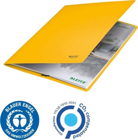 Leitz Recycle   Filmappe   For A4 210 X 297 Mm   Kapasitet: 250 Ark   Gul