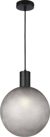 E27 Designer pendeloppheng D100*H25mm matt sort uten lyskilde E27 Designer pendeloppheng D100*H25mm matt sort uten lyskilde