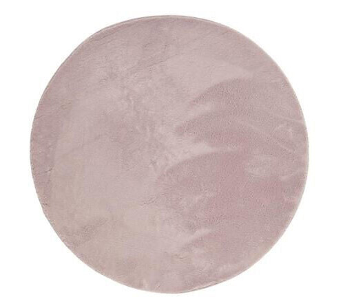 KMCarpets Rundt Gulvteppe 160 cm - Soft Dusty Pink til Barnerom