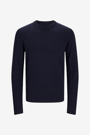 Jack & Jones Pullover jprBlulambswool Knit Crew Neck Blå Jack & Jones Pullover jprBlulambswool Knit Crew Neck Blå