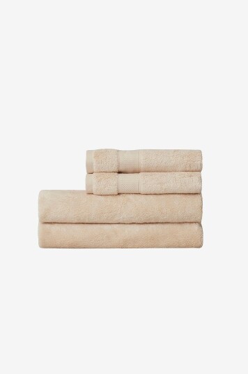 Lexington Håndkle Hotel Cotton/Modal/Mulberry Silk Towel Beige Lexington Håndkle Hotel Cotton/Modal/Mulberry Silk Towel Beige