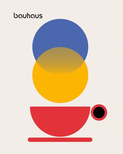 Plakat Bauhaus Geometrisk Design