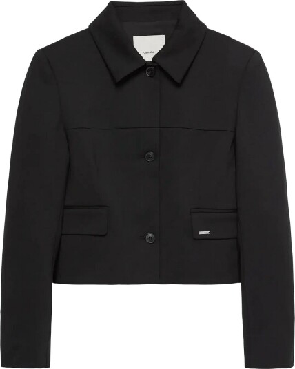 Calvin Klein Ponte Jacket   BLACK   32