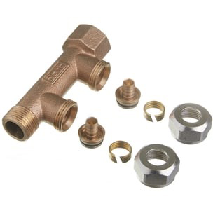 Roth Euro-Red Fordelerrør 2x15mm PEX for Gulvvarme