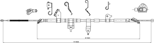 Bremsewire METZGER 17.1569