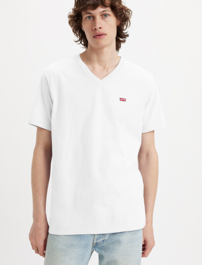 Levi"s® Original Hm Vneck White - White - S Levi"s® Original Hm Vneck White - White - S