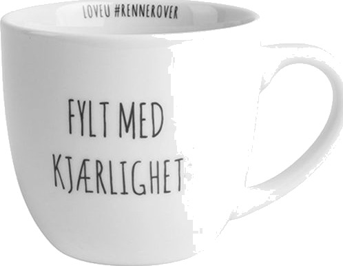 Porsgrunds Porselænsfabrik Porsgrund Hashtagkrus Fylt Med Kjærlighet (38cl) Porsgrunds Porselænsfabrik Porsgrund Hashtagkrus Fylt Med Kjærlighet (38cl)