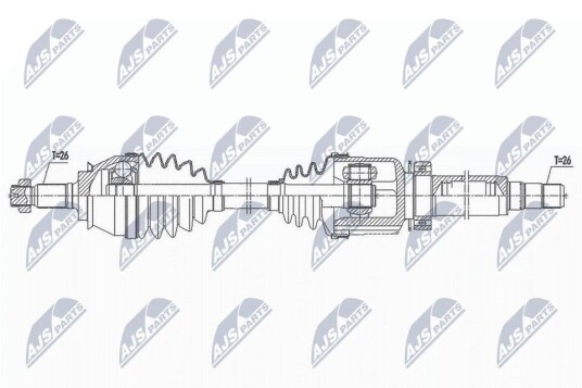 Nty Drivaksel NTY NPW BM 173 Nty Drivaksel NTY NPW BM 173