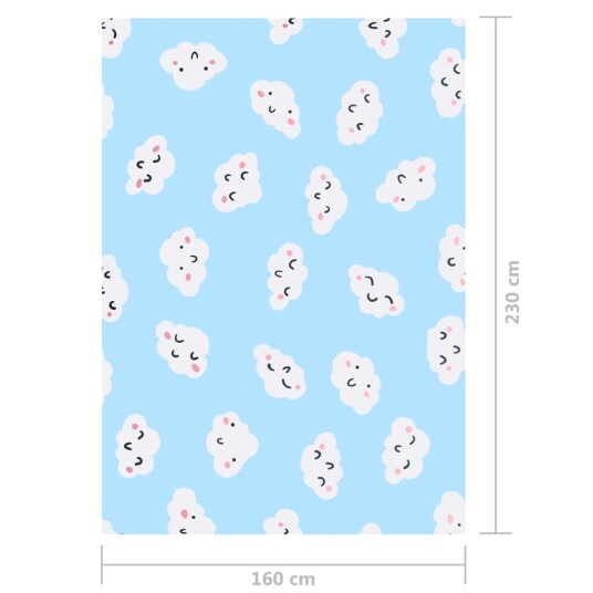 vidaXL Teppe print flerfarget 160x230 cm stoff vidaXL Teppe print flerfarget 160x230 cm stoff