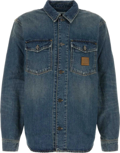 Carhartt Wip Herre Skjorter Blå M,