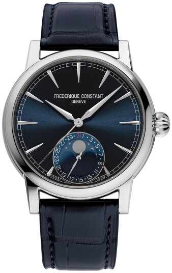 Frederique Constant Herreklokke FC 716N3H6 Manufacture Blå/Lær Ø40