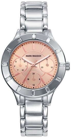 Mark Maddox Dameklokke MM7008 97 Classic Gullfarget/Stål Ø32 mm