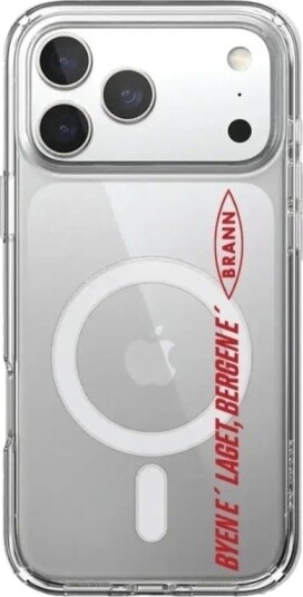 Phonecases3D iPhone 17 Pro Brann SK Clear case (MagSafe) -mobildeksel, hvit