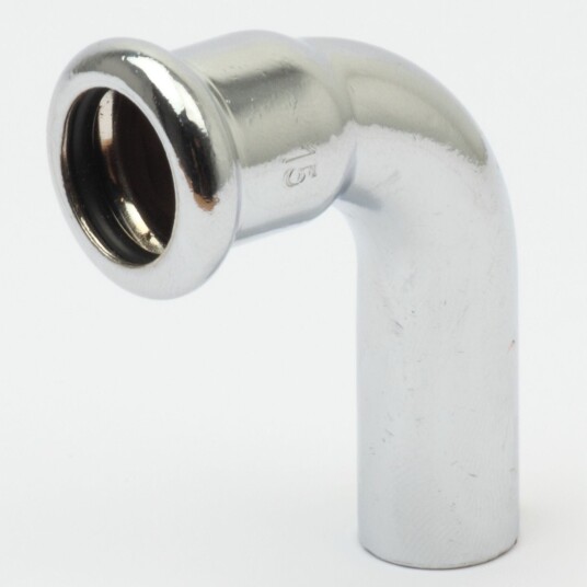 Altech CU Bend Pressfitting   Forkrommet med 1 Muffe 12mm / 45°