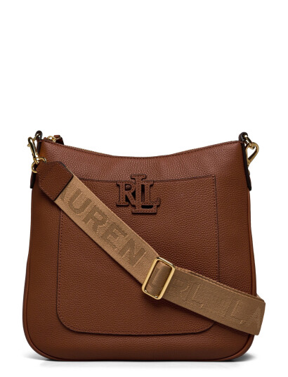 Lauren Ralph Lauren Pebbled Leather Large Cameryn Crossbody Brown Lauren Ralph Lauren Pebbled Leather Large Cameryn Crossbody Brown