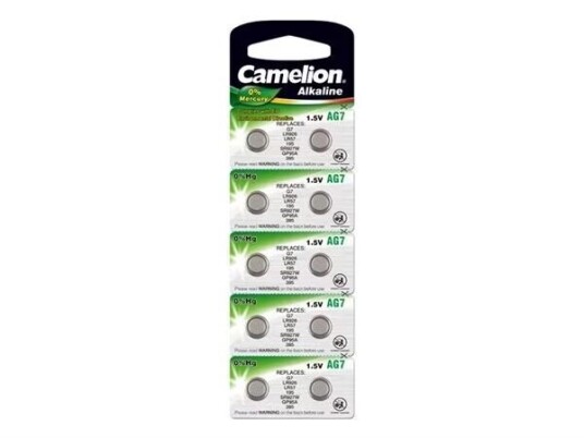 Camelion AG7 Knappcellebatteri 10-pack