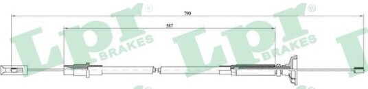 LPR C0258C Clutchkabel LPR C0258C Clutchkabel