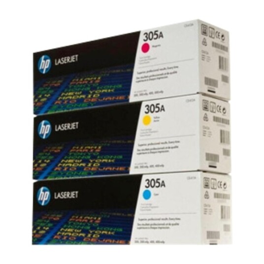 COLOR LASERJET 305A CYAN, YELOW, MAGENTA