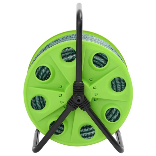 Frittstående slangetrommel grønn med slangefester 0,5" 20 m PVC