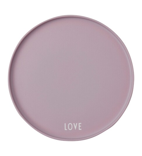 Design Letters favorittallerken Ø 22 cm Love-lavender Design Letters favorittallerken Ø 22 cm Love-lavender